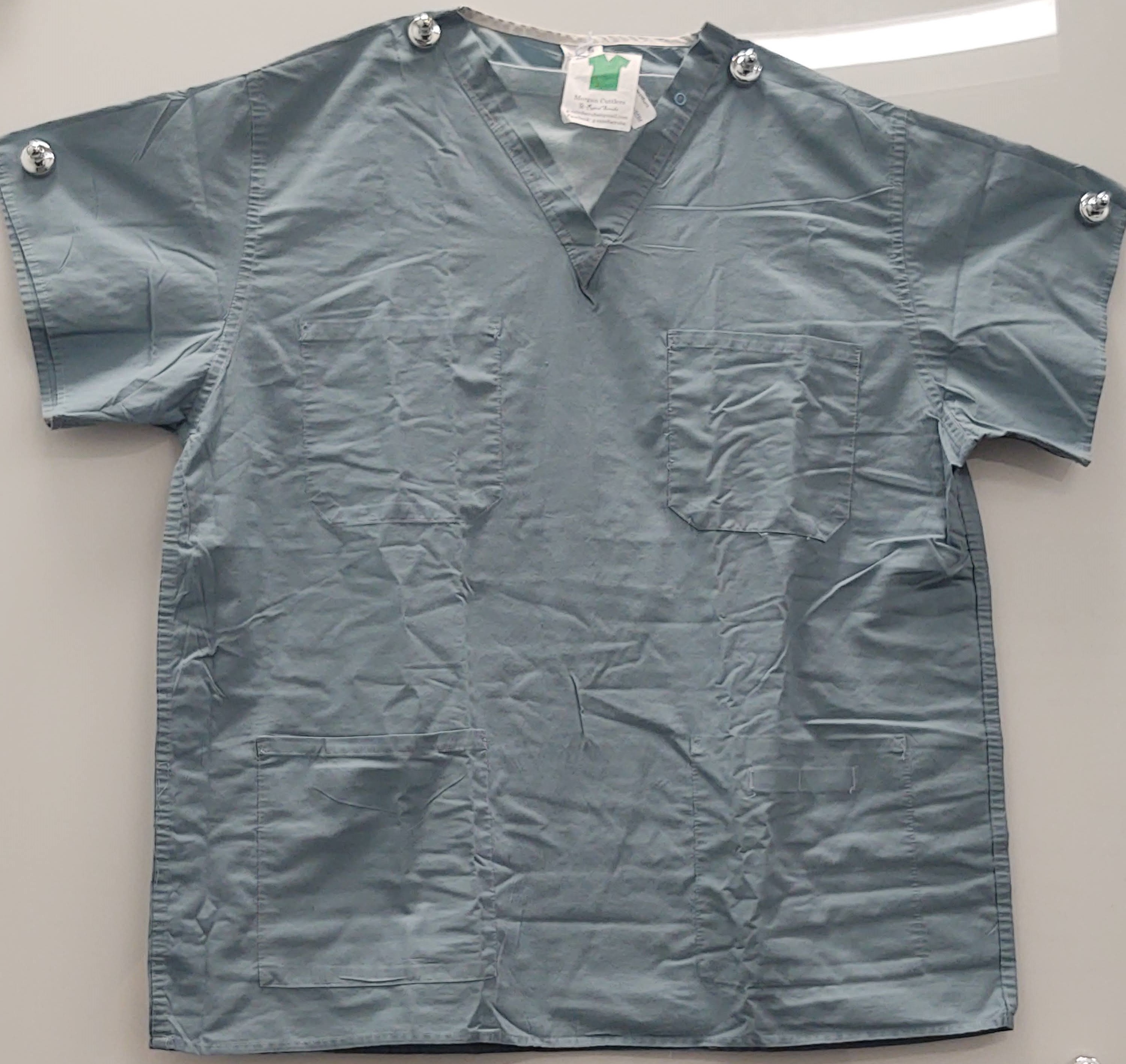 Blueish Gray Scrub Top